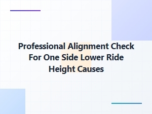 Diagnosing Uneven Ride Height for Alignment Correction