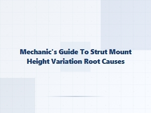 Root Causes of Strut Mount Height Variation